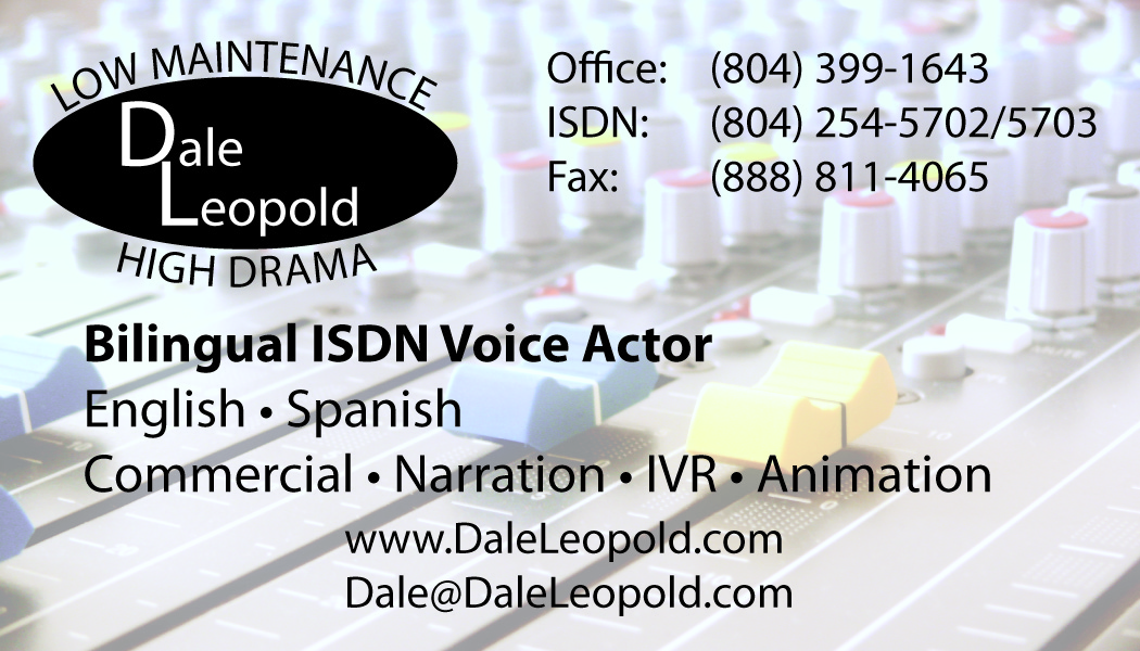 Dale Leopold Voice Actor Locutor Profesional