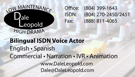 Dale Leopold Bilingual ISDN Voice Actor (English and Spanish)